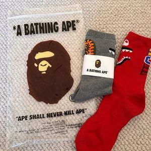 BAPE youth socks - 2 pair